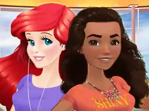 Jeu Ariel and Moana Princess on Vacation en ligne