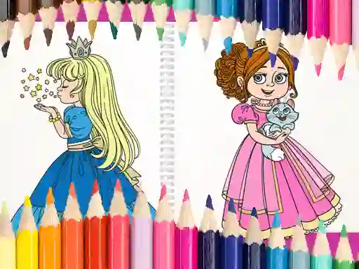 Jeu Beautiful Princess Coloring Book en ligne