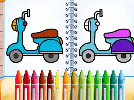 Jeu Cute Bike Coloring Book en ligne