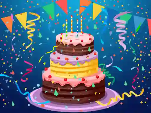 Jeu Birthday cake puzzle en ligne