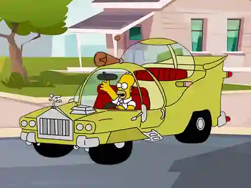 Jeu The Simpsons Car Jigsaw en ligne