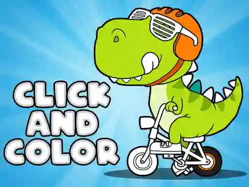 Jeu Click And Color Dinosaurs en ligne