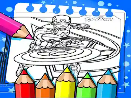 Jeu Captain America Coloring Book en ligne