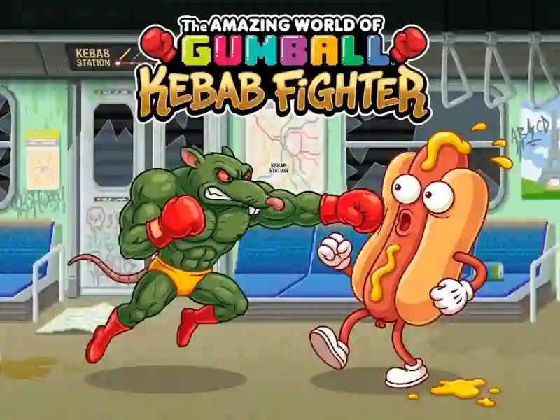 Jeu The Amazing World of Gumball Kebab Fighter en ligne