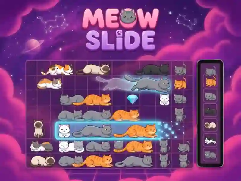 Jeu Meow Slide en ligne