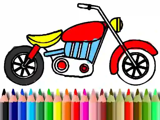 Jeu Back To School: Motorbike Coloring en ligne