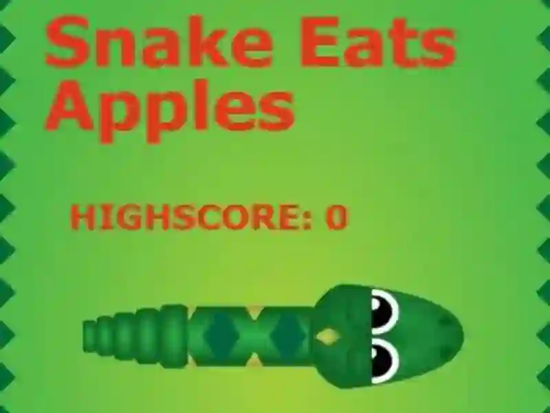 Jeu Snake Eats Apples en ligne