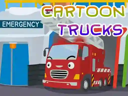 Jeu Cartoon Trucks Jigsaw en ligne