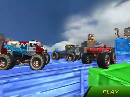 Jeu Monster Truck Stunts Sky Driving en ligne