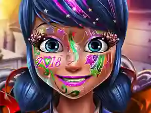 Jeu Dotted girl new year makeup en ligne