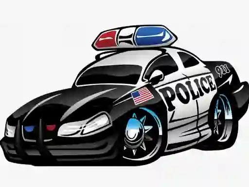 Jeu Police Cars Memory en ligne