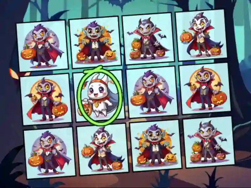 Jeu Spot the Unique Halloween en ligne