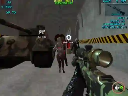 Jeu Zombie Apocalypse Bunker Survival Z en ligne