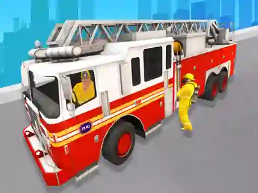 Jeu City Rescue Fire Truck Games en ligne