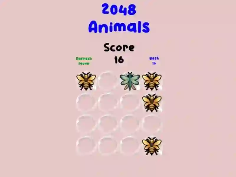 Jeu 2048 Animals en ligne