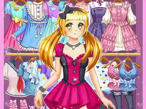 Jeu Anime Kawaii Dress Up en ligne