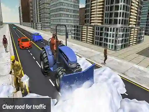 Jeu Grand Snow Clean Road Driving Simulator en ligne