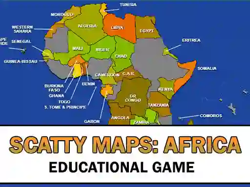 Jeu Scatty Maps Africa en ligne