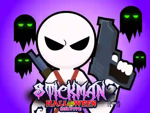 Jeu Stickman Halloween Survive en ligne