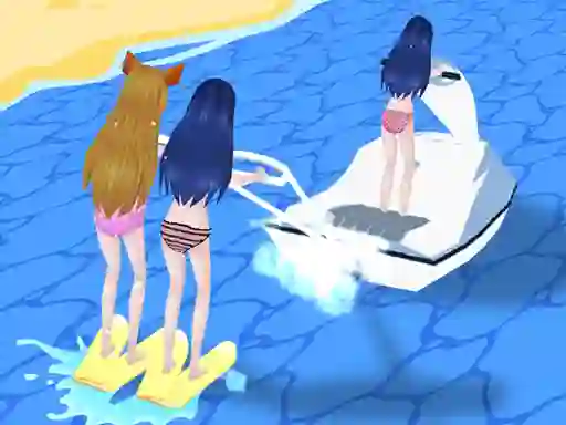 Jeu Girl Surfer 3D en ligne