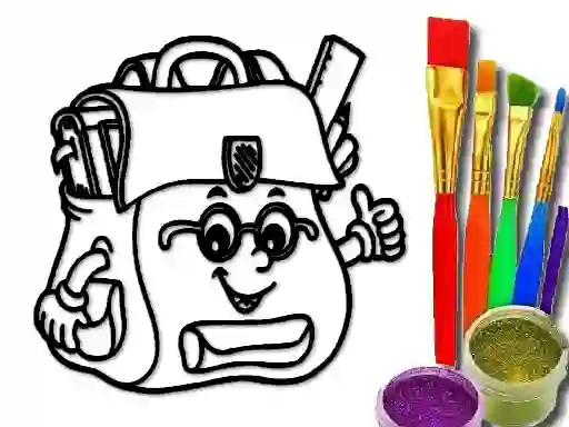 Jeu Back To School: School Bag Coloring Book en ligne