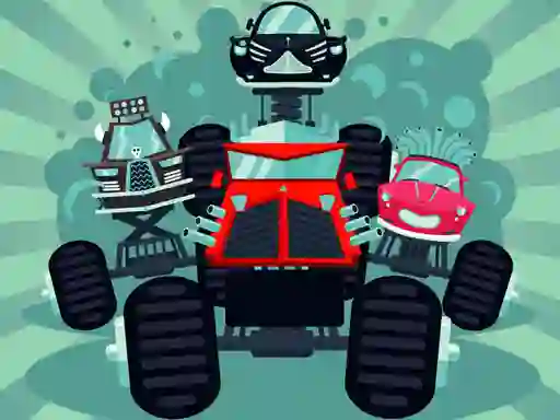 Jeu Crazy Monster Trucks Memory en ligne