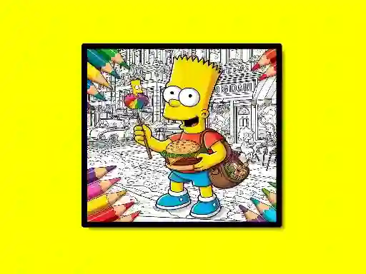 Jeu Back To School Simpsons Coloring Book en ligne