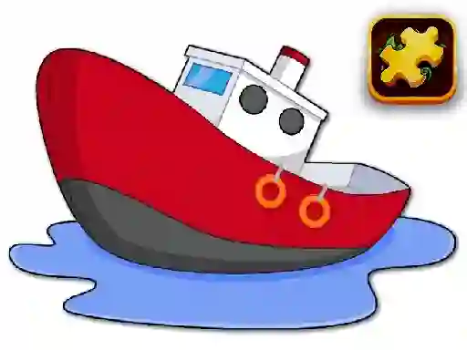 Jeu Cartoon Ship Puzzle en ligne