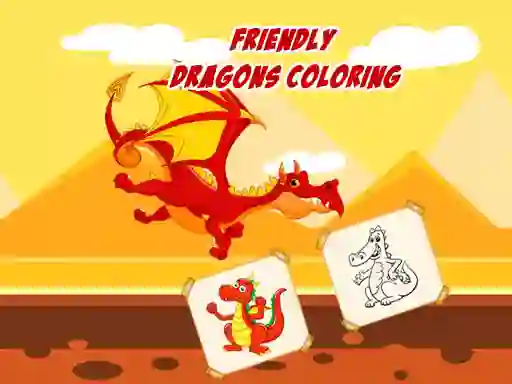 Jeu Friendly Dragons Coloring en ligne