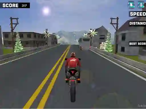 Jeu Highway Rider Motorcycle Racer en ligne