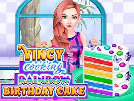 Jeu Vincy Cooking Rainbow Birthday Cake en ligne