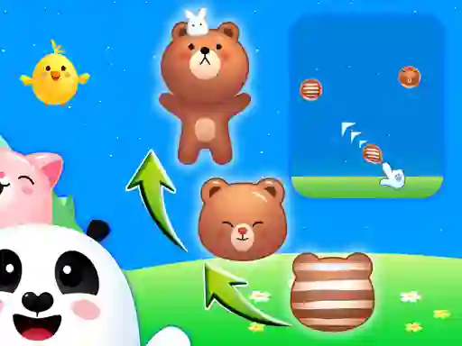 Jeu Animal Merge: Bubble Shooter en ligne