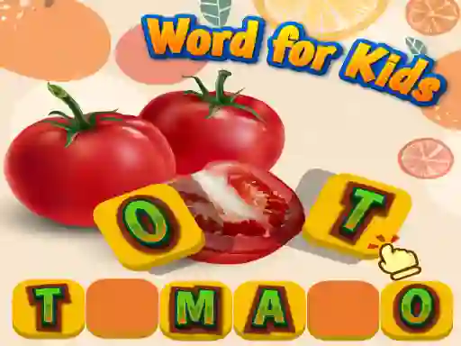 Jeu Fruits and Vegetables Word for Kids en ligne