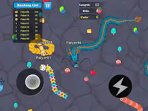 Jeu Greedy Snake Multiplayer Duel en ligne