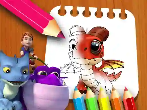 Jeu Dragon Rescue Riders Coloring Book en ligne