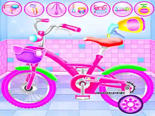 Jeu Girl Bike Fix & Washing Salon en ligne
