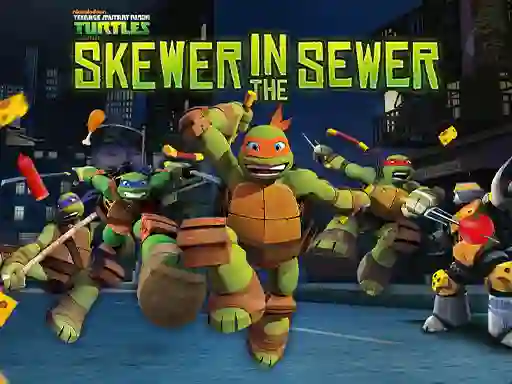 Jeu Teenage Mutant Ninja Turtles: Skewer in the Sewer en ligne
