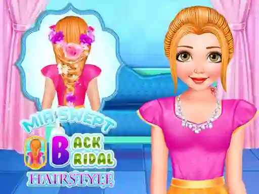 Jeu Mia Swept Back Bridal Hairstyle en ligne