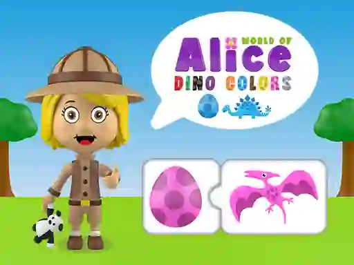 Jeu World of Alice Dino Colors en ligne