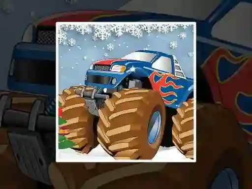 Jeu Winter Monster Truck Puzzles en ligne