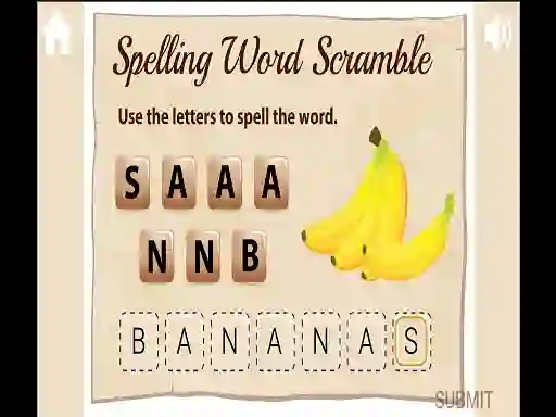 Jeu Spelling Word Scramble en ligne