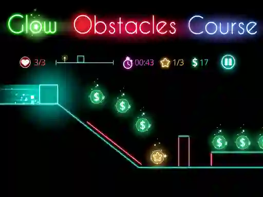 Jeu Glow obstacle course en ligne