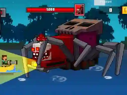 Jeu Pirate Block Craft Monster Shooter en ligne