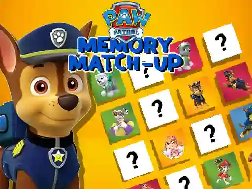 Jeu Paw Patrol Memory Match Up en ligne