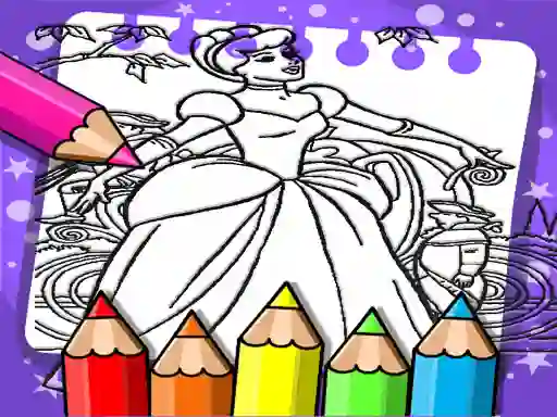Jeu Cinderella Color Book en ligne