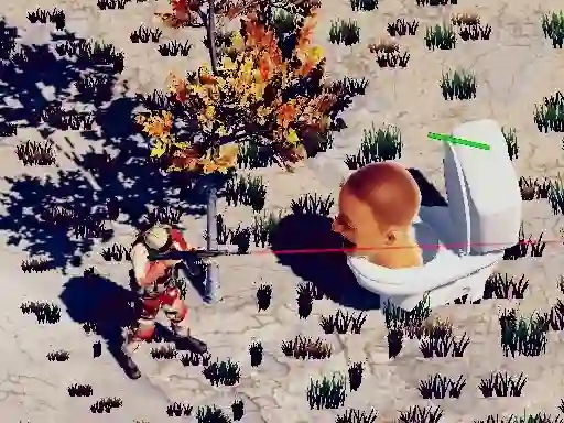 Jeu TopDown Skibidi Toilet Shooting en ligne