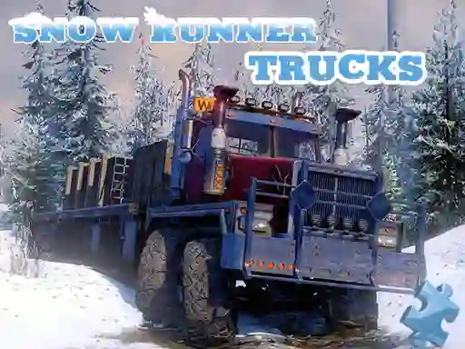 Jeu Snow Runner Trucks Jigsaw en ligne