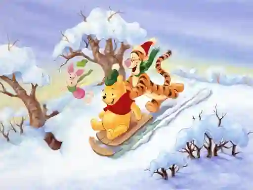 Jeu Winnie the Pooh Christmas Jigsaw Puzzle 2 en ligne