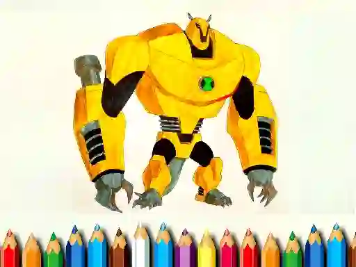 Jeu Ben10 Monsters Coloring book en ligne