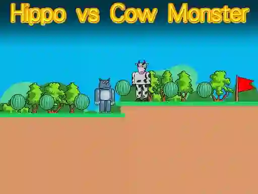 Jeu Hippo vs Cow Monster en ligne